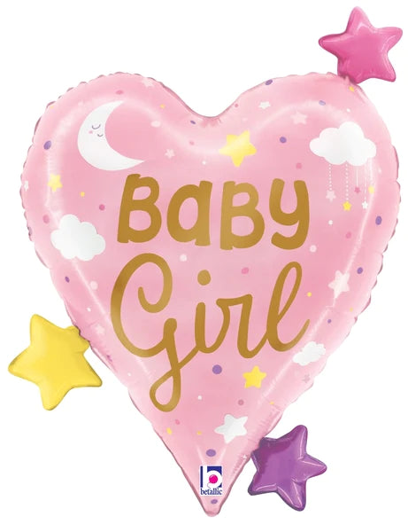 Baby Girl Heart Stars 25295