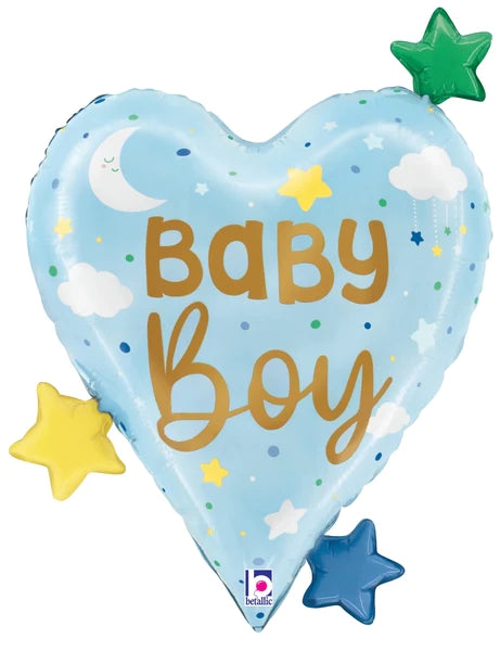 Baby Boy Heart Stars 25296