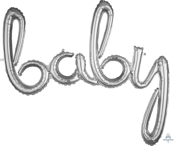 Script Phrase Baby Silver 3668811