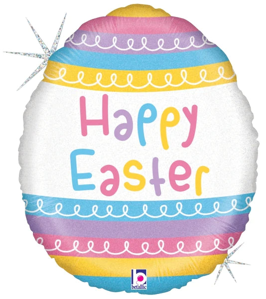 Pastel Stripes Easter Egg 36931 - 18 in