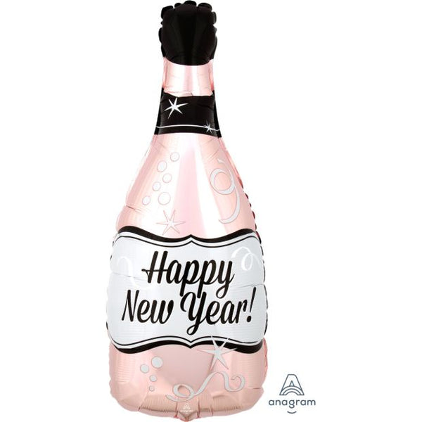 Happy New Year Rose Gold Bubbly Bottle 40442