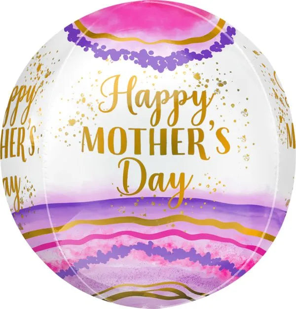 15" Happy Mother's Day Geode Orbz 4083001
