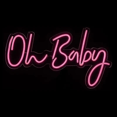 "Oh Baby" Neon Light Sign 75-1573 (Pink)
