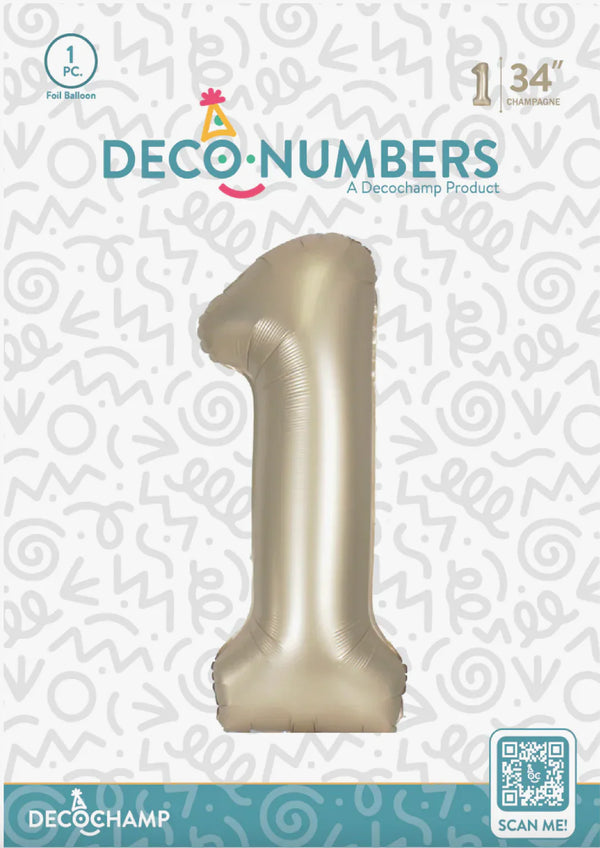 1 DecoNumber Champagne 32115 - 34 in