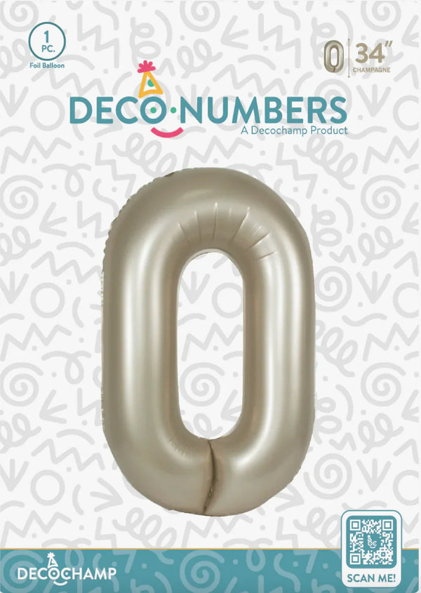 0 DecoNumber Champagne 32124 - 34 in