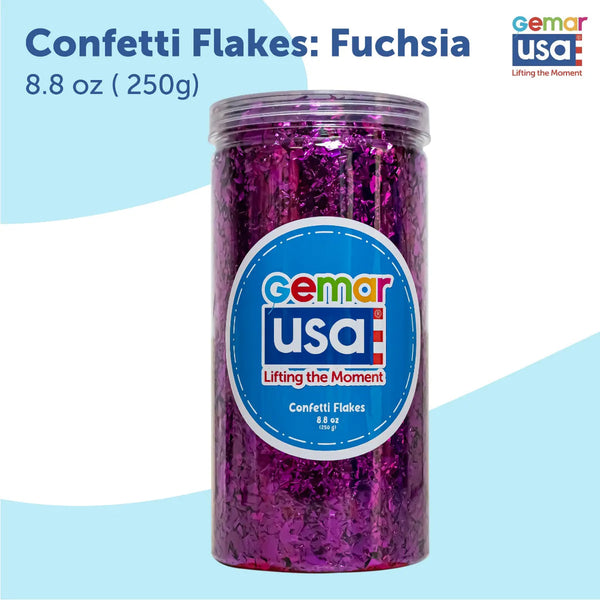 Confetti Jar Fuchsia Foil Irregular 71010