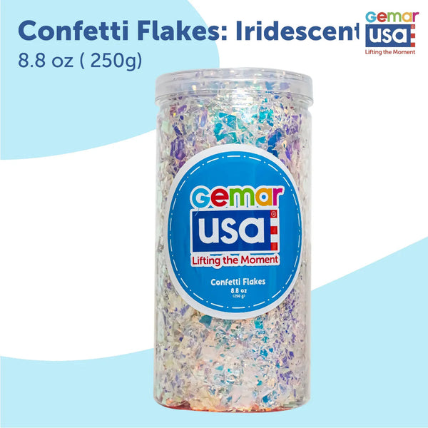 Confetti Jar Iridescent Foil Irregular 71011