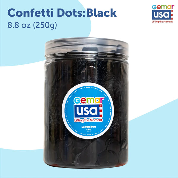 Confetti Jar Black Foil 30460