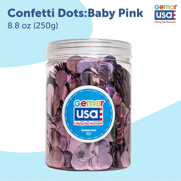 Confetti Jar Baby Pink Metallic  30613