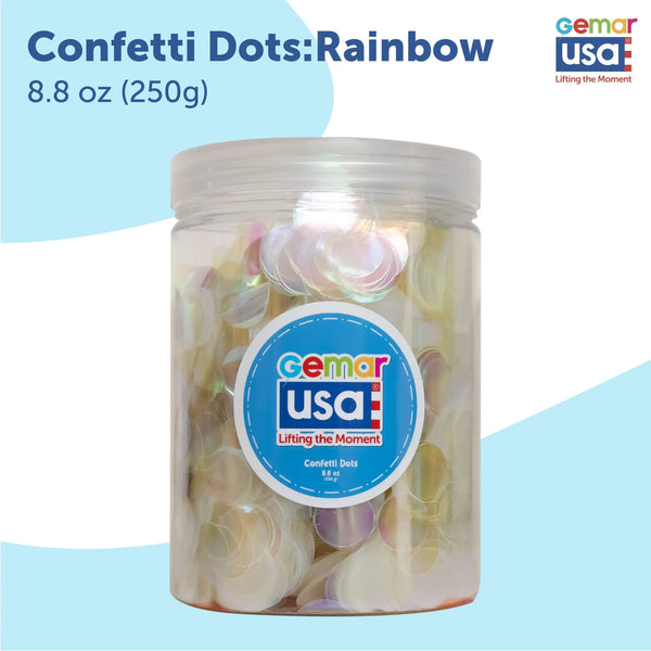 Confetti Jar Rainbow Metallic 30811