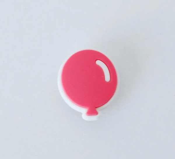 Pink Balloon Shoe Charm