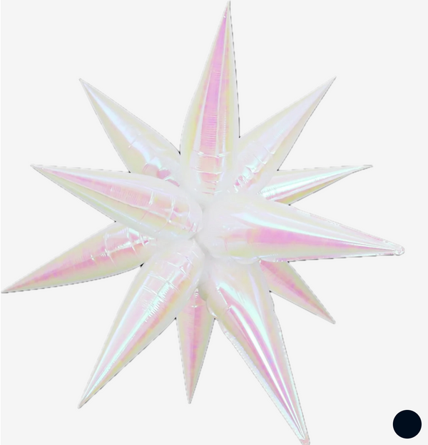 Exploding Star Pearl White Iridescent 40112 - 40 in