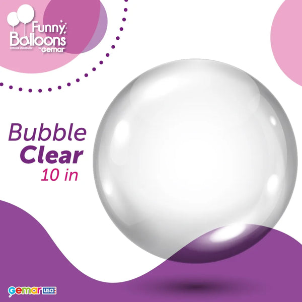 10" CRYSTAL CLEAR BUBBLE