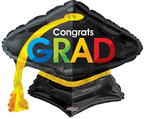 Congrats Grad Graduation Cap Shape 85325-28