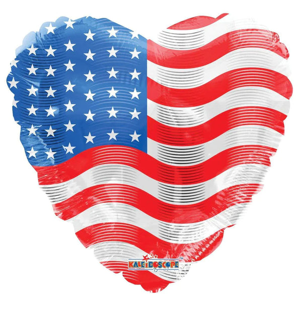 USA Flag on Heart 87030-18