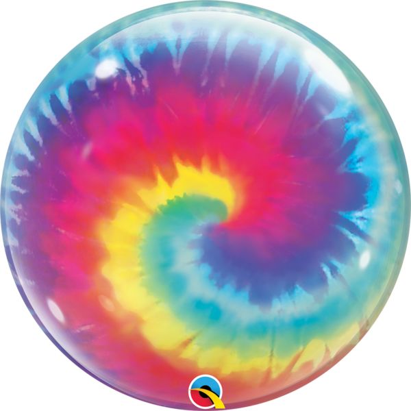 Tye Dye Swirls Bubble 13084