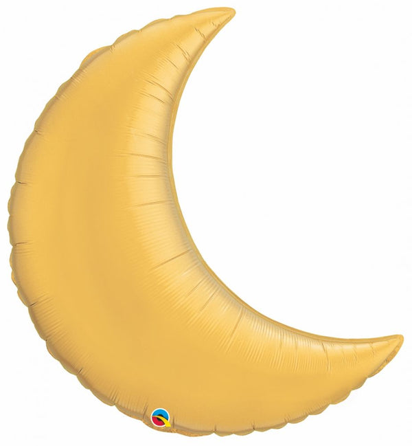 36" Metallic Gold Crescent Moon 17014