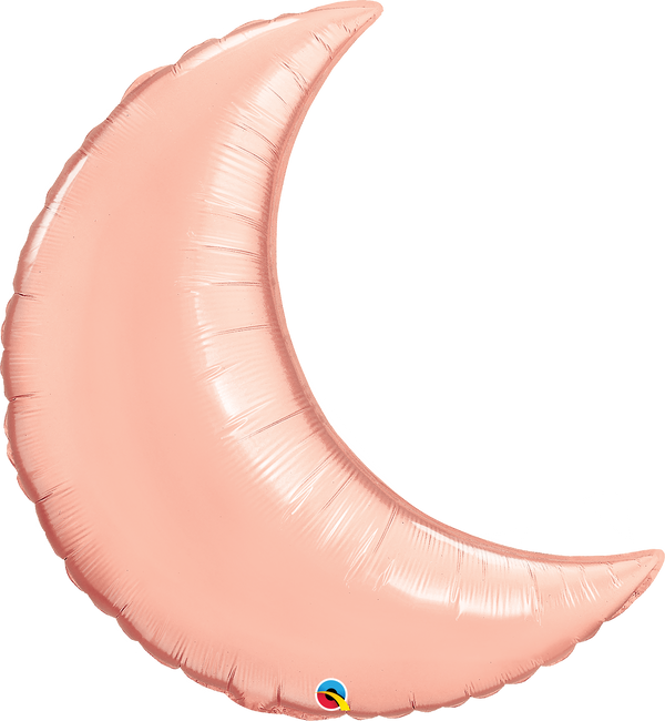 36" Metallic Rose Gold Crescent Moon 17085