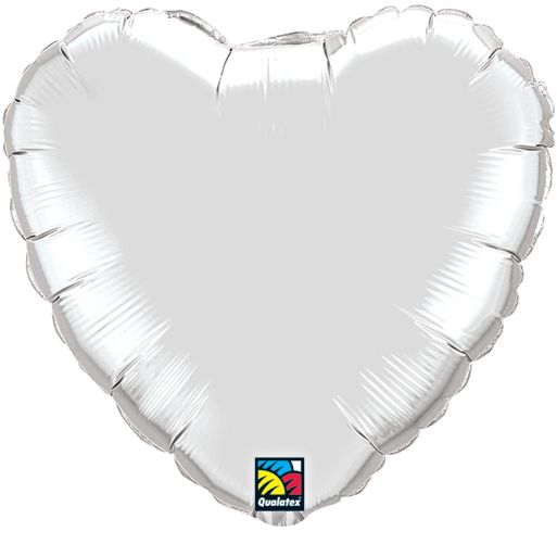 4" SILVER HEART 234836