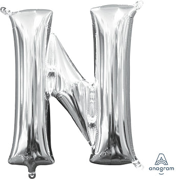 Silver N Giant Letter 3297301 - 34 in