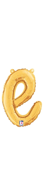 Gold E Letter Script - 14 in – Funny Balloons California