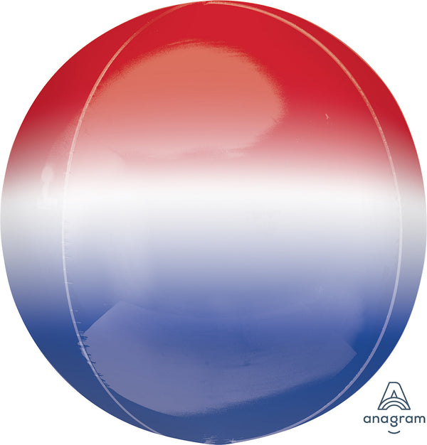 Ombre Red, White & Blue Orbz 41075