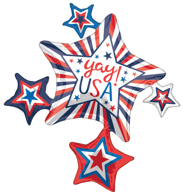 35" YAY! USA STAR CLUSTER 4430301