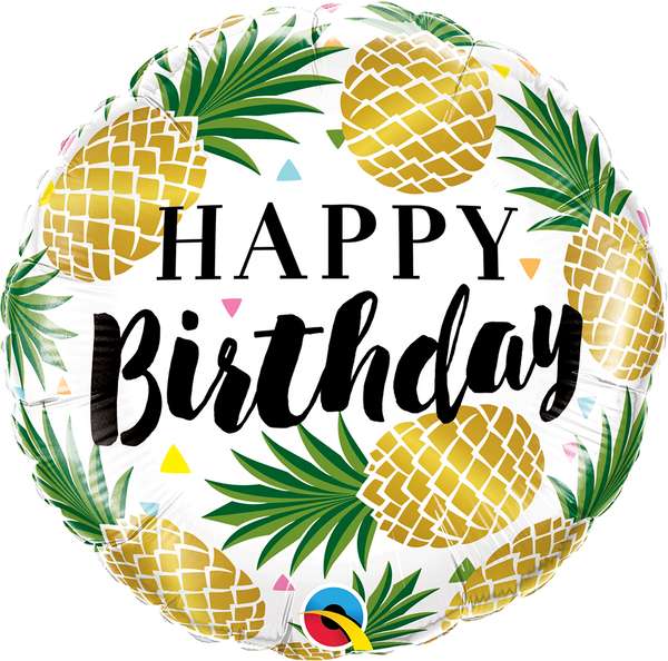 Golden Pineapples Happy Birthday 57277