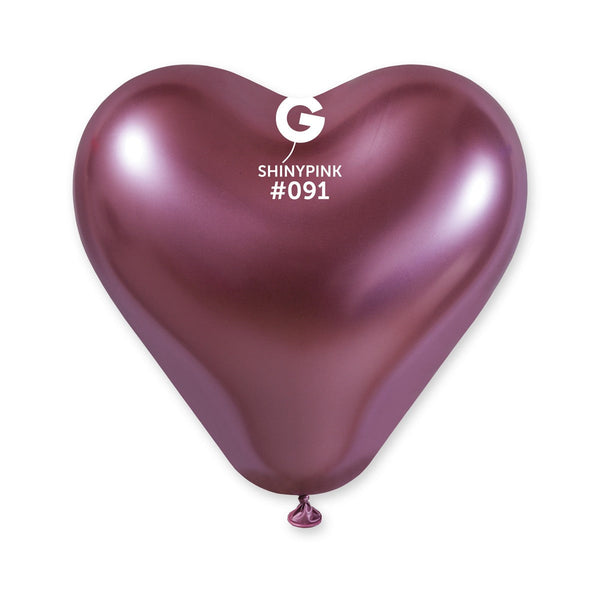 CRB120: #091 Shiny Pink Heart Shape 199154