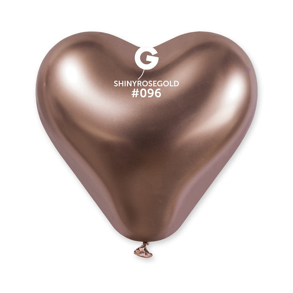 CRB120: #096 Shiny Rose Gold Heart Shape 199659