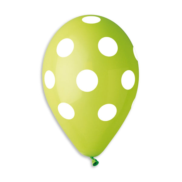 GS110: #011 Light Green/White Polka Dot 914153