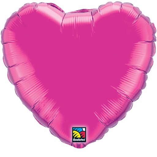 36" MAGENTA HEART 993386