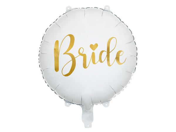 Foil balloon Bride 17.7in, white