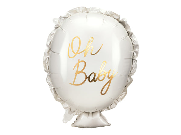 Foil balloon Oh baby, 20.9x27.2in, mix