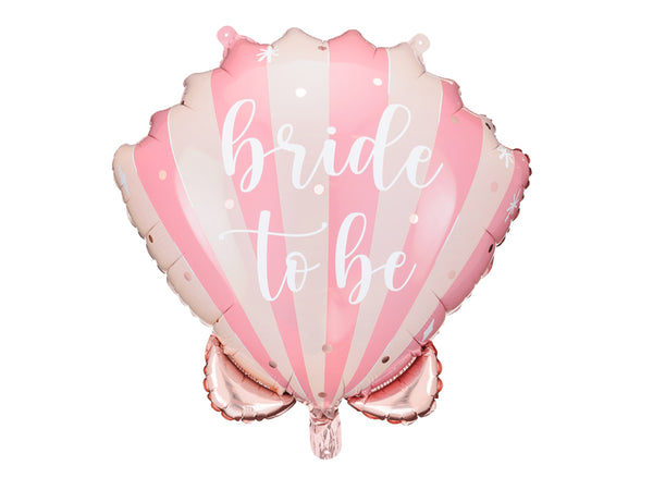 Foil balloon Seashell Bride to be, 20.5 x 19.7 in, mix