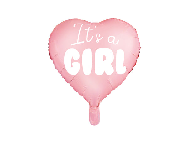 Foil Balloon Heart - It's a Girl Light Pink - FB21P-081J