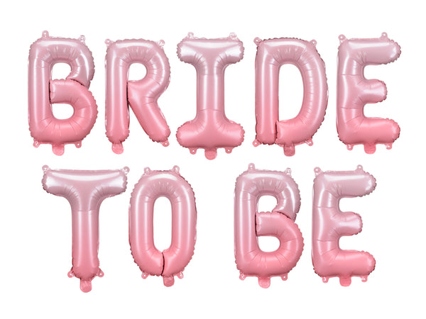 Foil Balloon Bride to be, 137.8x17.7in, pink
