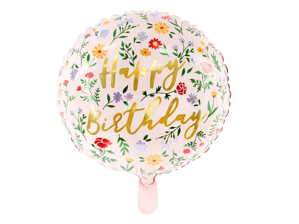 Foil Balloon Happy Birthday Light Pink - FB48