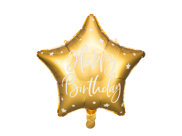 Foil Balloon Happy Birthday Gold - FB93-019