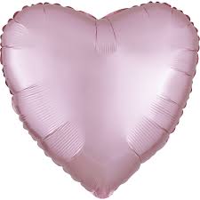 Satin Luxe Pastel Pink Heart 39908