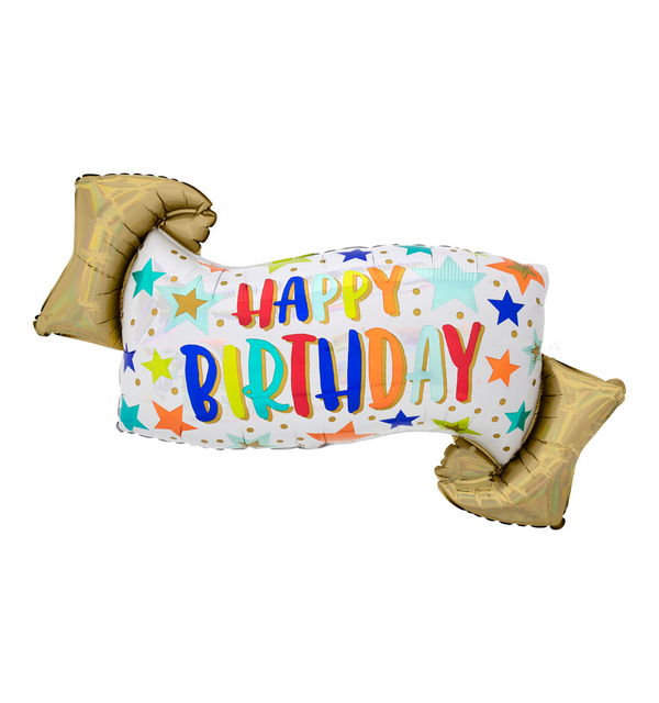 Iridescent Happy Birthday Banner 4180801