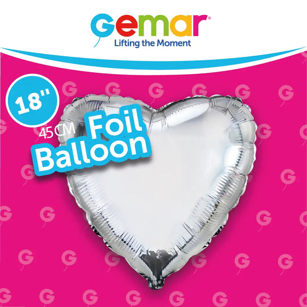 18" GEMAR SILVER HEART 173963