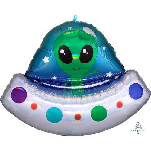 Iridescent Alien Space Ship 411958