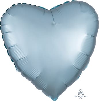 Satin Luxe Pastel Blue Heart 39911