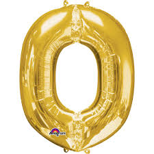 Gold O Giant Letter 3297601 - 34 in