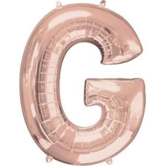 Rose Gold G Giant Letter 3657001 - 34 in