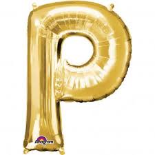 Gold P Giant Letter 3297801 - 34 in