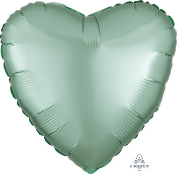 Satin Luxe Mint Green Heart 39914