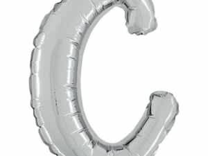 Silver C Letter Script - 14 in