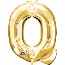 Gold Q Giant Letter 3298001 - 34 in